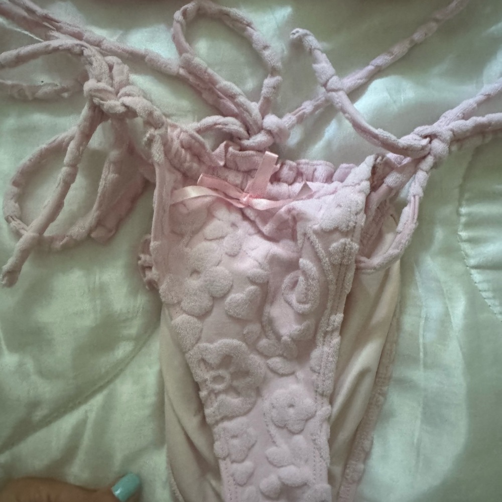 Blackbough Light Pink Textured Bikini - Picture 6 of 6